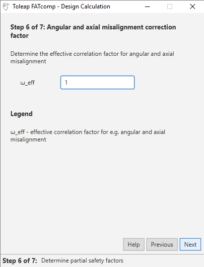 Picture 1: Angular and misalignment correction factor guide