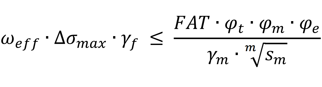 Fatigue formulas